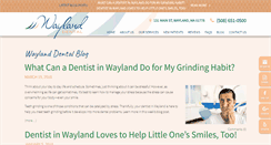 Desktop Screenshot of blog.waylanddental.com