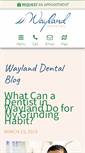 Mobile Screenshot of blog.waylanddental.com